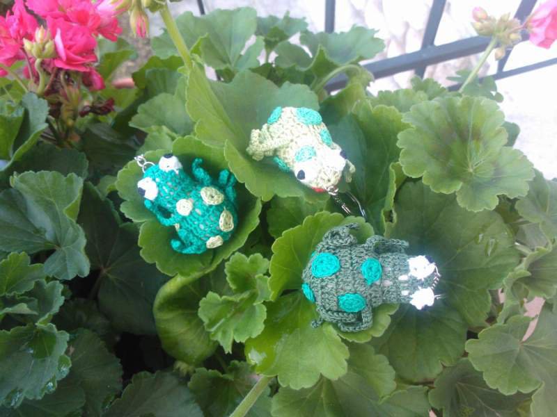 EQLEF Portachiavi Rana Verde Con Corona E Strass - Carino Portachiavi In Metallo Per Borsa E Zaino - Regalo Originale