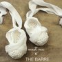 Meet you at the barre. Scarpine Ballerina Bianche all'uncinetto