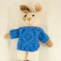 Poldo- Coniglio in lana realizzato a maglia