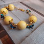 Bracciale giallo e blu