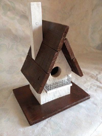 Casetta Per Uccelli Homescapes In Legno Di Pino E Rame - 20x14x11 Cm, Già Assemblata, Con Apertura Per Pulizia, Per Giardino E Balcone - 5