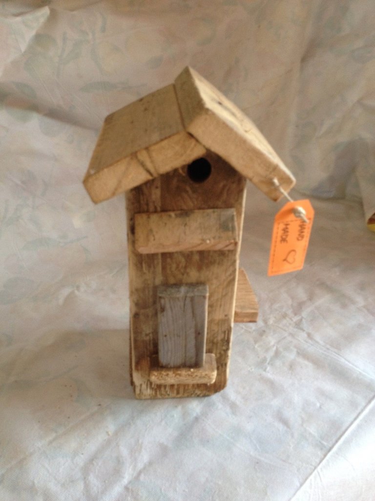 Casetta Per Uccelli In Legno, Mangiatoia Da Giardino 30x23.5x20 Cm, Per Uccelli Selvatici, Da Appendere