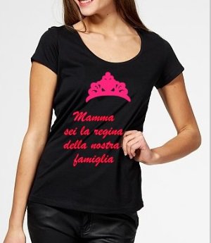 Puzzletee Tshirt Donna 'Che Fatica La Vita Da Mamma' Idea Regalo Festa Della Mamma