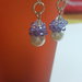 orecchini pendenti con cerchi di swarovski e perle