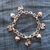 Bracciale charms cuore e fiocco