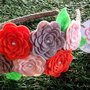 Cerchietto a Roselline by Little Rose Handmade