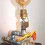 NOVITA - LAMPADA STEAMPUNK - FUNZIONANTE   - NO MADE IN CHINA- solo per amanti del genere - no fimo SPESE POSTALI GRATUITE