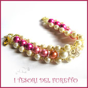 Bracciale " Summer Pearl " primavera estate perle elegante  idea regalo donna natale festa mamma compleanno