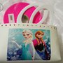 Kit con fondo ecopelle stampa Frozen