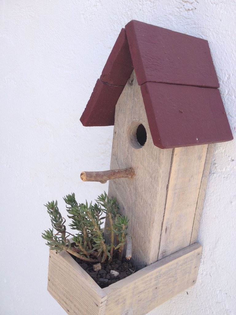 Casetta Per Uccelli In Legno Grande Con 2 Ciotole - Mangiatoia E Nido Da Appendere, Per Esterni, Dimensioni 31x13x21 Cm