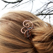 Forcina per capelli in rame con spirali Fermacapelli in metallo Fermacodino Fermaglio per capelli in rame antico