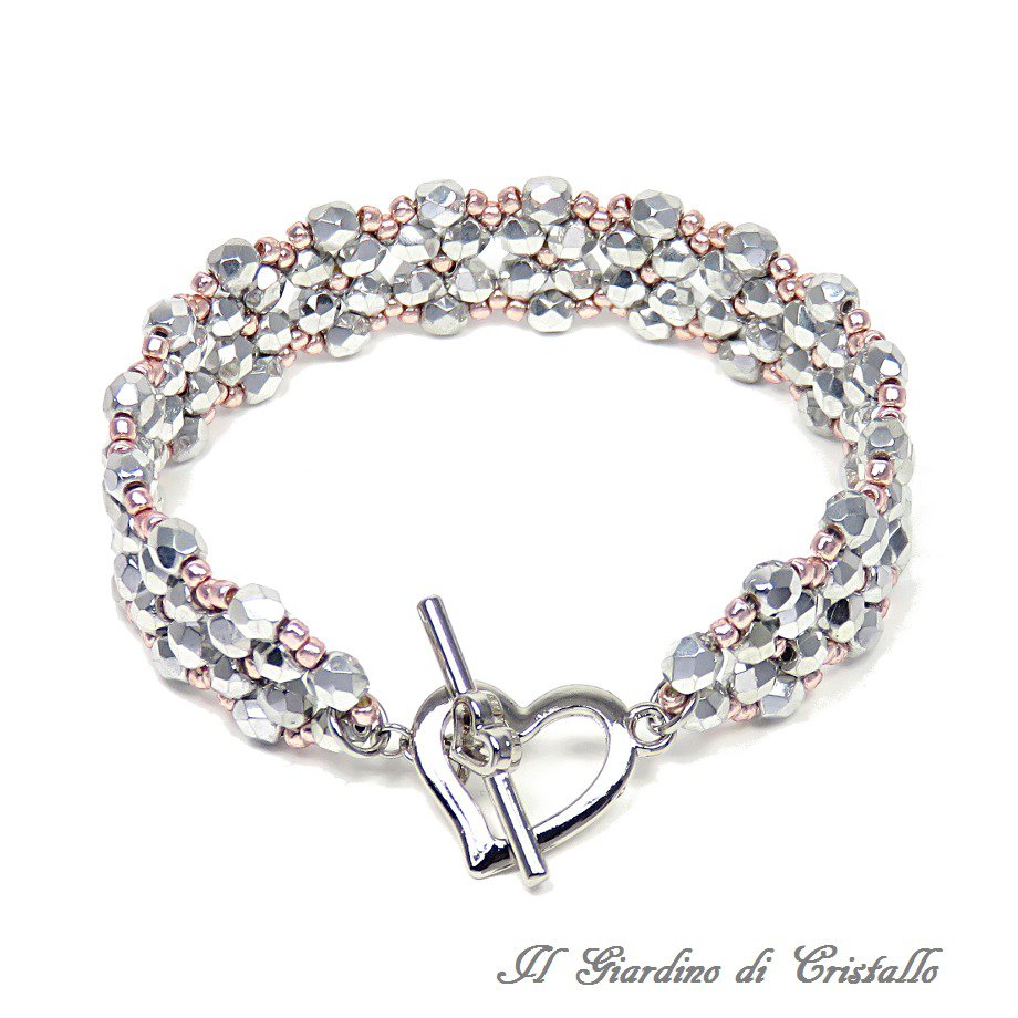 GNOCE Bracciale Classico Con Chiusura Rotonda Perline In Argento 925 Il Momento In Cui Ti Incontro Elegante Collana Di Serpenti Per Signore e Signori (21, Argento
