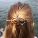 Spilla fermaglio per capelli con spirali Fermacapelli blu Accessori moda Accessori donna Regalo donna Capelli lunghi