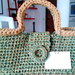 borsa handmade realizzata con cordino e fondo