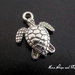 Charm "Tartaruga" color argento (16x13mm) (cod. New)