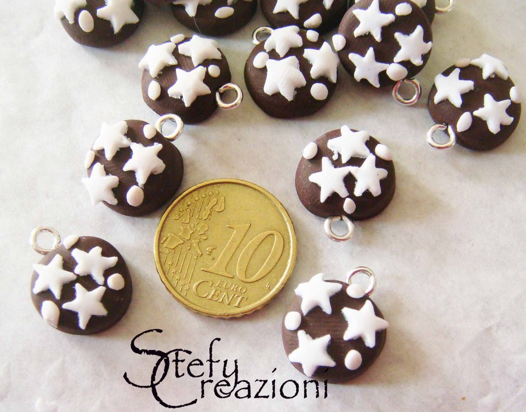 Anduonie Charms Pendant segni stellari per braccialetto in argento