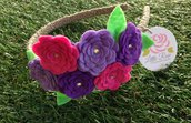 Cerchietto a roselline by Little Rose Handmade