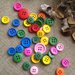 40 bottoni in legno colorati