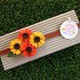 Fascia elastica a girasoli per bambina by Little Rose Handmade