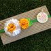 Fascia elastica a fiori primaverale giallo e bianco by Little Rose Handmade