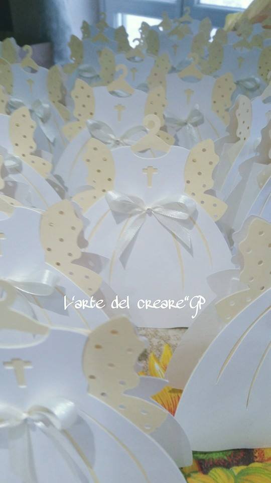 10 Scatole Bomboniera A Forma Di Cavalluccio A Dondolo - Pois Rosa Con Fiocco - Contenitori Per Confetti Fai Da Te - Made In Italy
