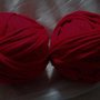 Cotone elastico rosso a gomitoli