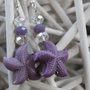 Orecchini stella marina lilla