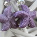 Orecchini stella marina lilla