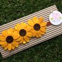 Fascia elastica a tre girasoli by Little Rose Handmade