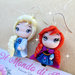 Orecchini Elsa e Anna Frozen in Fimo