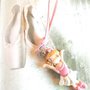 JUST DANCE  - fimo - COLLANA   - BALLERINA danza classica ROSA  - idea regalo compleanno comunione