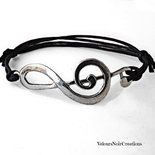 Bracciale chiave di violino argento tibetano