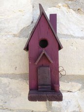 casetta per uccelli in legno -MELOGRANO-