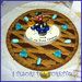 Cake topper "Batteria acustica" MOd. grande Blu argento idea regalo sopratorta musica Natale comunione cresima compleanno