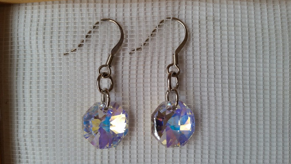 Lampadario Di Cristallo Con Perline, Anni '50