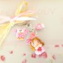  PORTACHIAVI  fimo - i FOLLETTI DISPETTOSI - porta fortuna  multi charms compleanno idea regalo ROSA SCURO