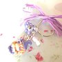  PORTACHIAVI  fimo - i FOLLETTI DISPETTOSI - porta fortuna  multi charms compleanno idea regalo VIOLA 