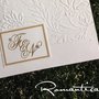 Partecipazione di Matrimonio con rilievo Modello Firenze by Romanticards