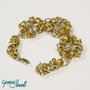 Bracciale chainmaille silver gold con perle