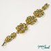 Bracciale chainmaille silver gold con perle