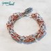 Bracciale chainmaille bizantino silver - rosa antico