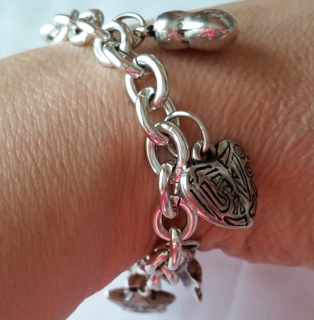 Bracciale Popcorn In Argento 925 Per Charms – Catena Da 8 Pollici, Spessore 3 Mm, Fatto In Italia, Chiusura A Moschettone - 2