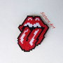 Calamita "Rolling Stones" realizzata con perline Miyuki delica