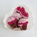 Set di 20 dolcetti in pannolenci: deliziose calamite realizzate a mano come bomboniera o gadget di compleanno!