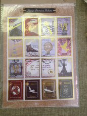 1 foglio francobolli adesivi