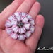 Bottone "Floreale Rosa"  (cod. new) (diametro 35mm)