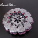 Bottone "Floreale Rosa"  (cod. new) (diametro 35mm)