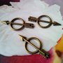 CHARM FRECCIA NEL CERCHIO - OTTONE - HARRY POTTER - CIONDOLO