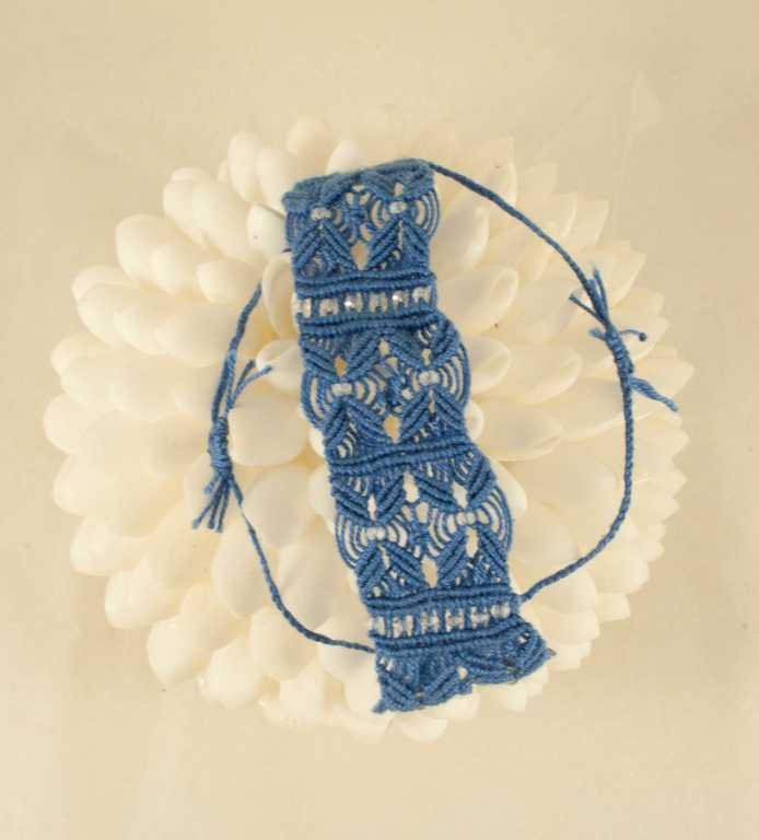 Bracciale Malocchio MYSTIC JEWELS | Lavorato A Mano Con Macramè E Zirconi Blu | Regolabile E Antiacqua