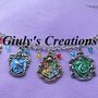  Bracciale HARRY POTTER stemmi case Hogwarts Grifondoro Serpeverde Corvonero saga